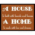 Custom wooden wall decor letter sign house plaques